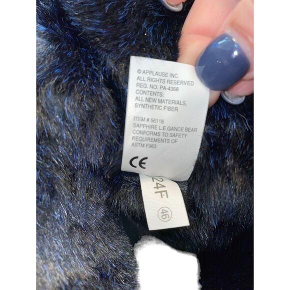 Dakin Applause Teddy Bear Plush Nursery Decor Shower Blue Ribbon Stuffed 16" - Picture 11 of 14